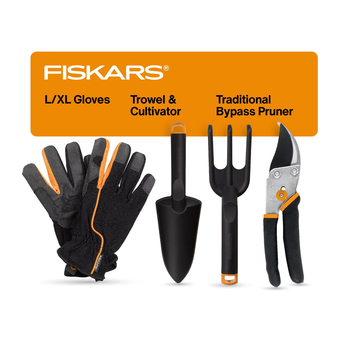 Fiskars Bypass Pruning Shears, 5/8" Cut Capacity Garden Clippers
