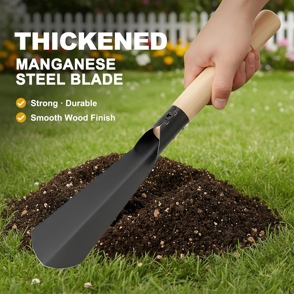 Garden Hand Trowel, Heavy Duty Garden Shovel with Ergonomic Handle