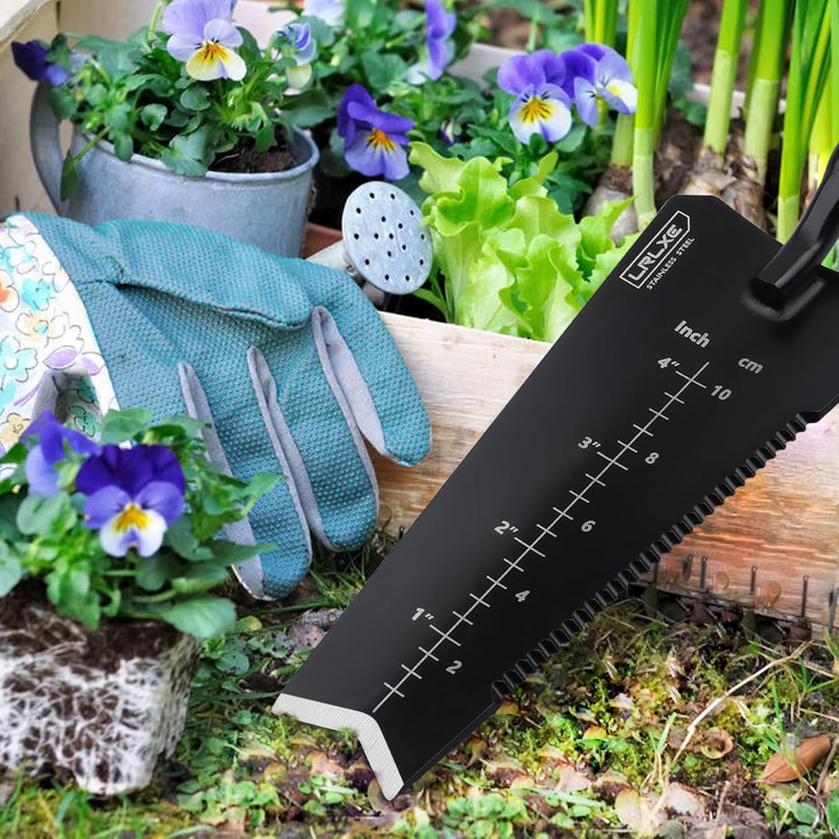 Heavy-Duty Garden Trowel (Red)
