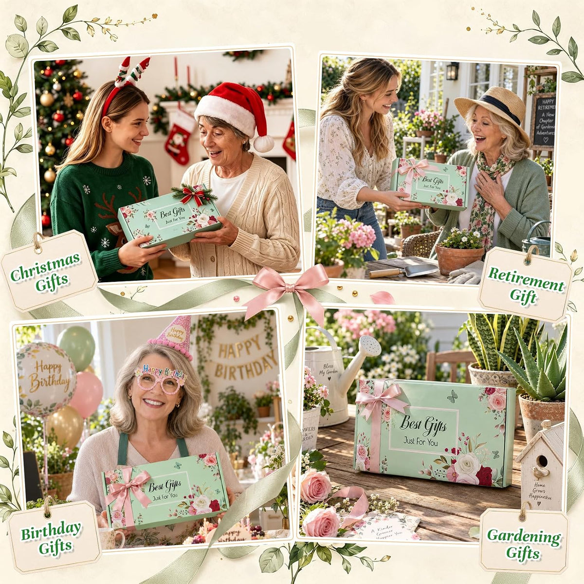 Gardening Gifts for Women, Garden Tools, Birthday Gifts for Mom Grandma