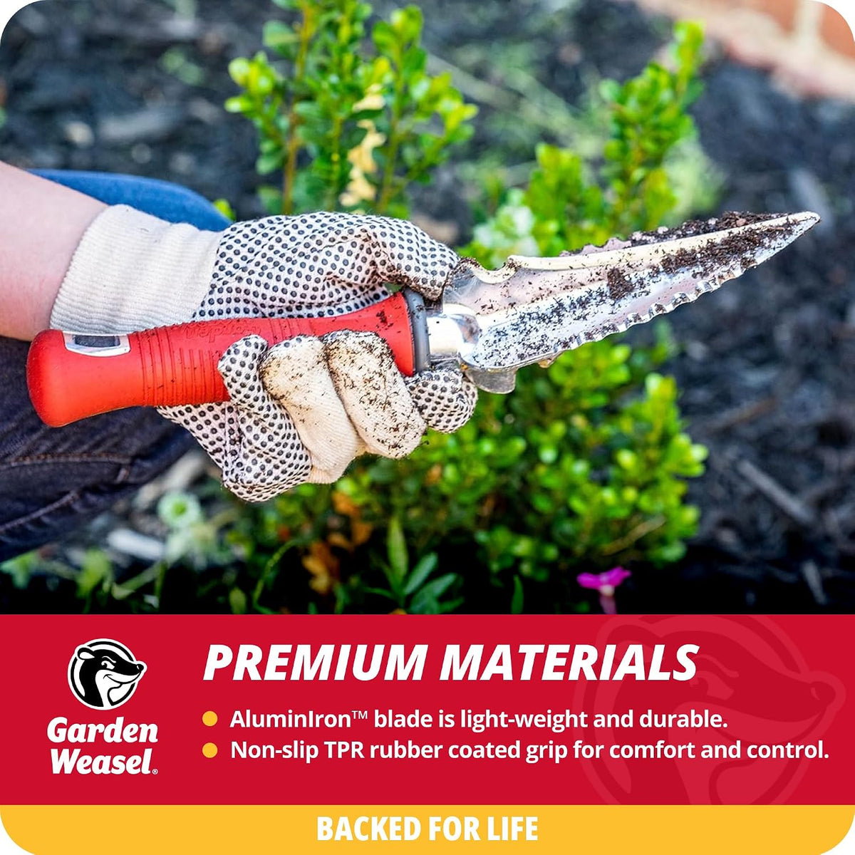 Garden Weasel Multi-Use Transplanter Trowel for Digging Planting Weeding