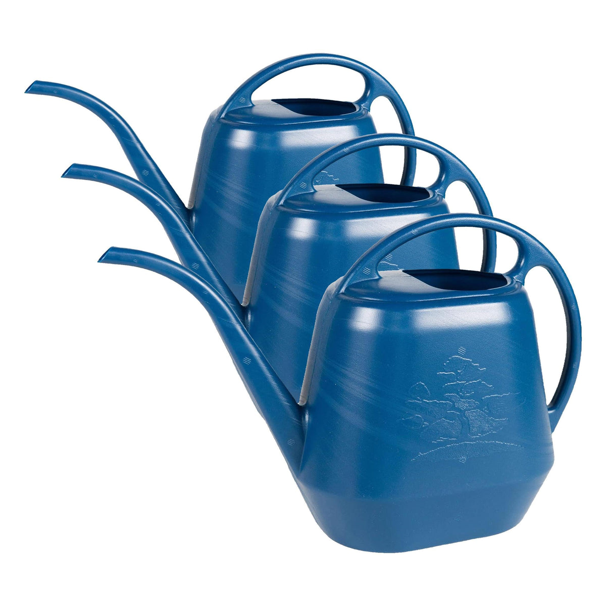 Bloem Aqua Rite Watering Can: 56 Oz - Classic Blue - Large Capacity, Extra Long Spout, Durable Plastic, One Piece Construction, for Indoor & Outdoor Use, Gardening