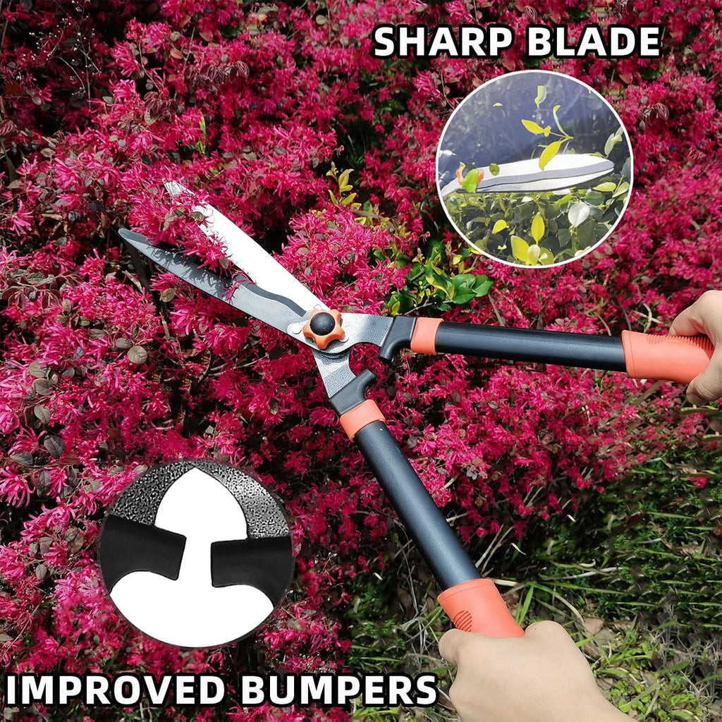 YRTSH Loppers, Hedge Shears & Pruners Combo Set, 3-Piece Hedge Clippers