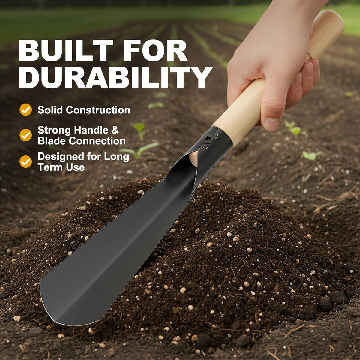 Garden Hand Trowel, Heavy Duty Garden Shovel with Ergonomic Handle