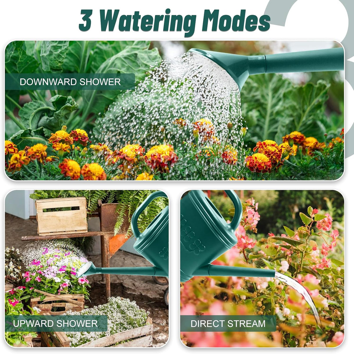 1 Gallon Watering Can, Plant Watering Can for Indoor & Outdoor