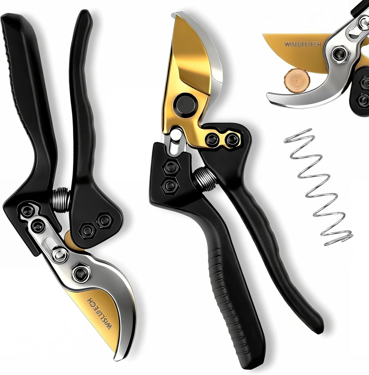 8" SK5 Bypass Pruning Shears, Hand Pruners and Garden Clippers