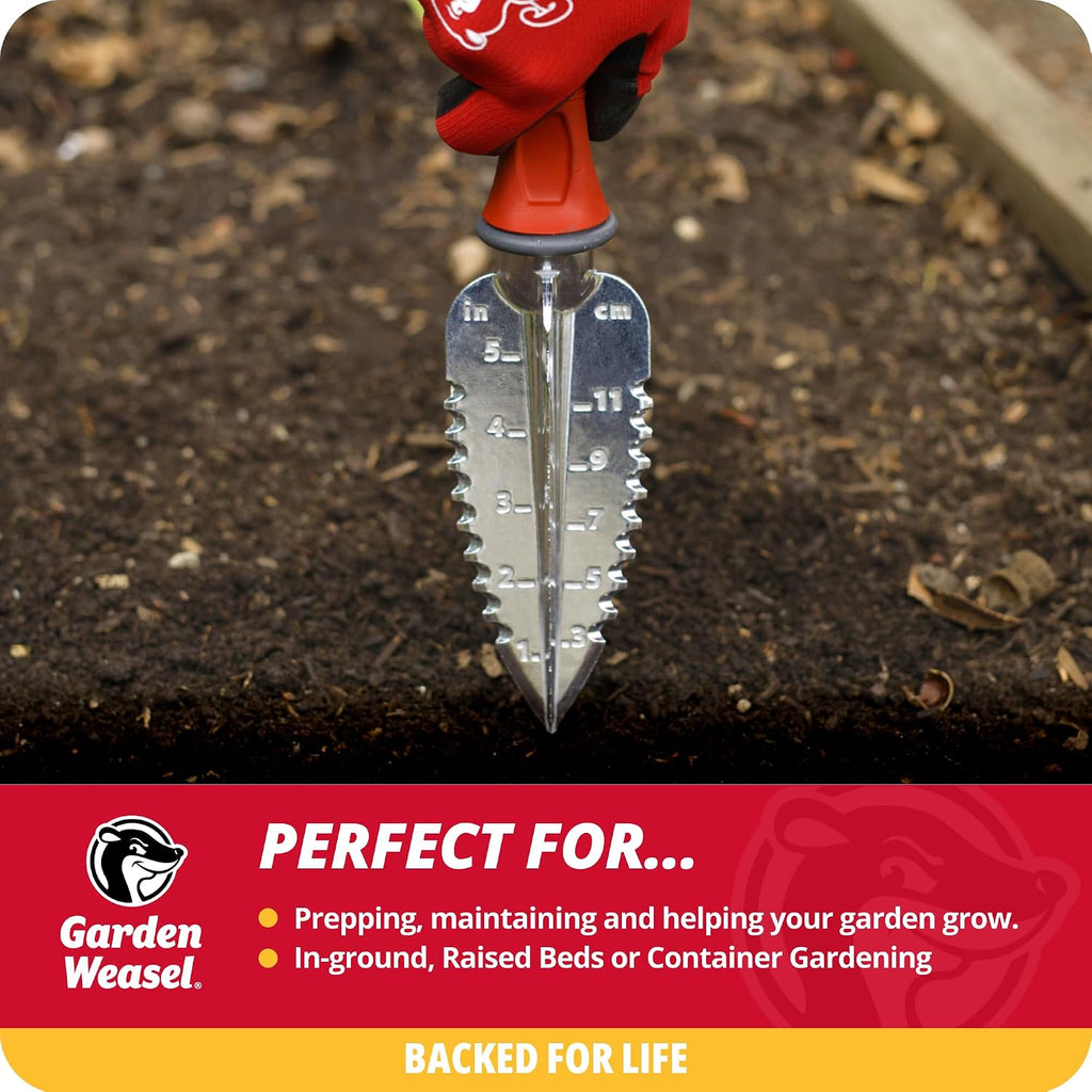 Garden Weasel 3Piece Hand Tool Set Trowel Transplanter Cultivator Gardening