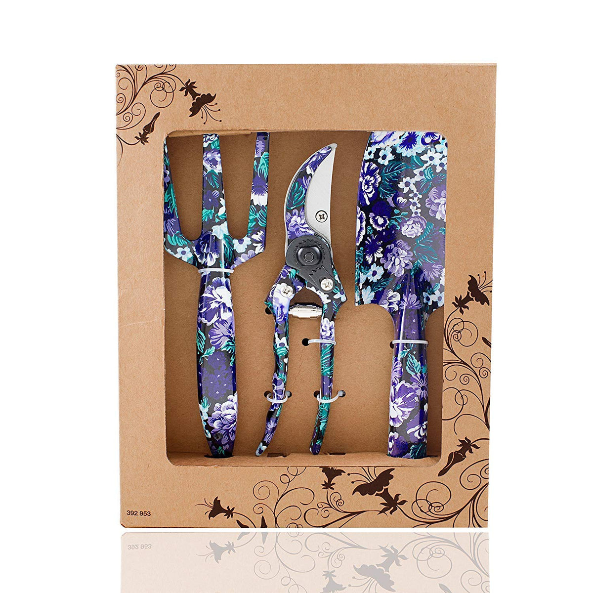 FLORA GUARD 6-Piece Garden Tool Set, Heavy Duty Steel Hand Tools