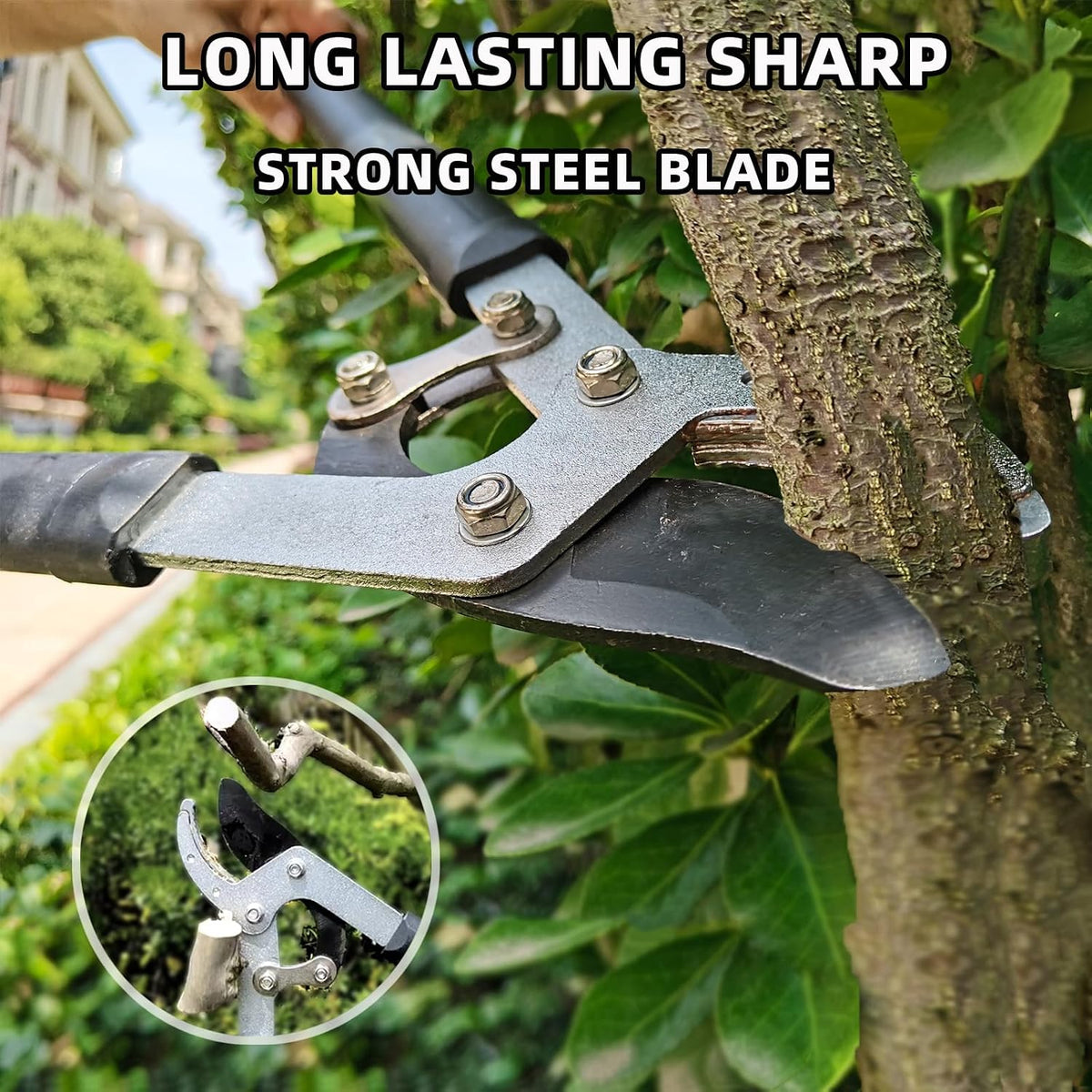 YRTSH Loppers, Hedge Shears & Pruners Combo Set, 3-Piece Hedge Clippers