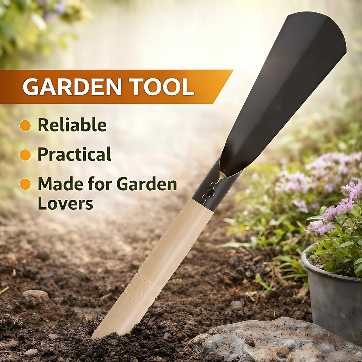 Garden Hand Trowel, Heavy Duty Garden Shovel with Ergonomic Handle