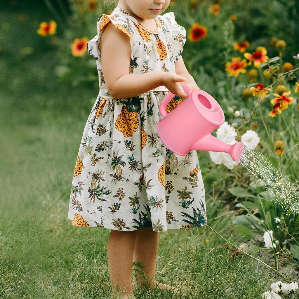 Kids Watering Can 700ml Detachable Nozzle for Indoor Plants (Pink)