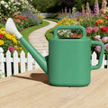 2 Gallon Resin Watering Can, Green Lily, Dual Handle