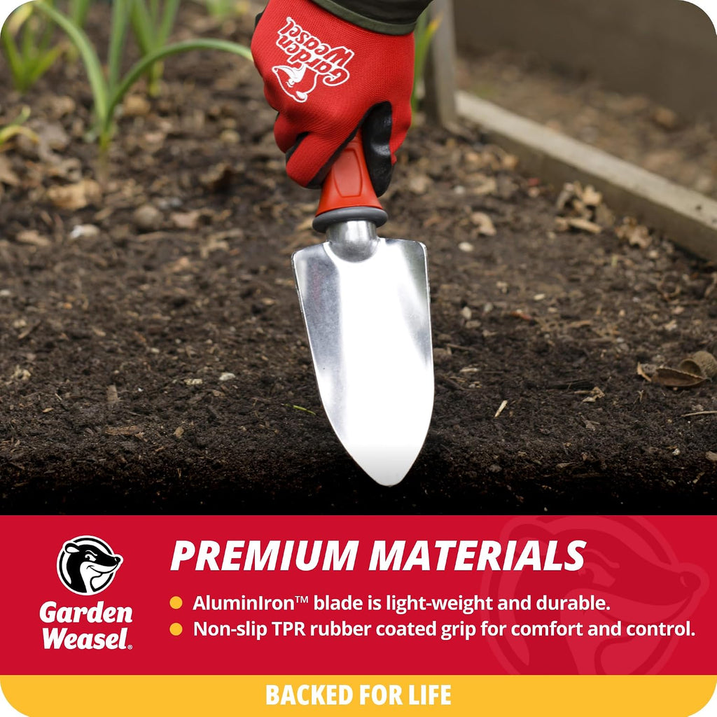 Garden Weasel Heavy Duty Trowel for Planting Digging Cultivating